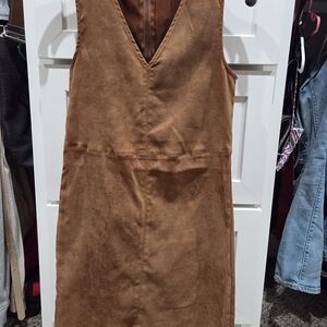 ALTAR'D STATE Brown Suede Dress